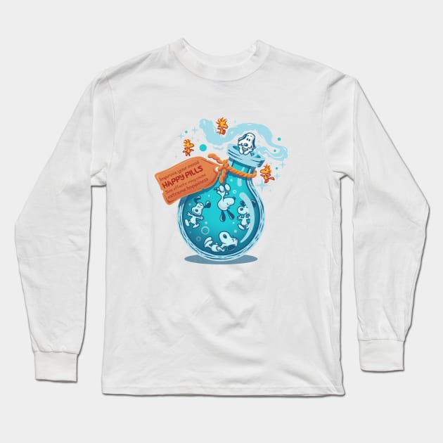 Happy Pills Long Sleeve T-Shirt by eriondesigns